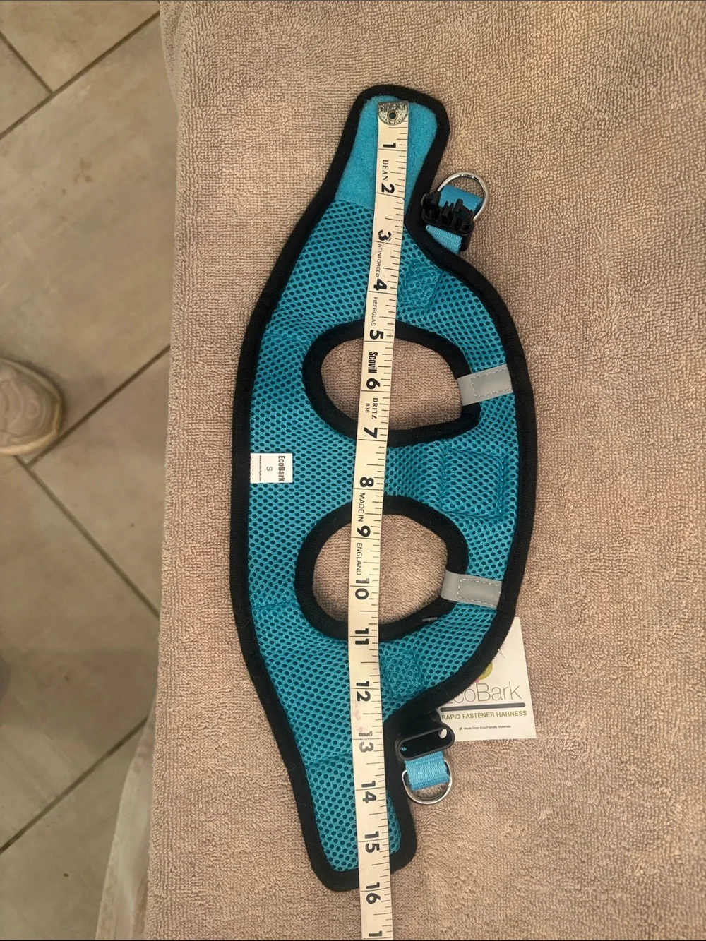 Bark Teal Mesh Small Pet Harness with D-Ring